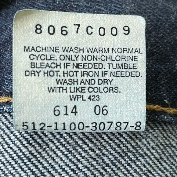 Levi’s VTG 550 Relaxed Fit Tapered Leg Denim Mom Jeans NWT Deadstock Y2K 90s - Picture 8 of 8